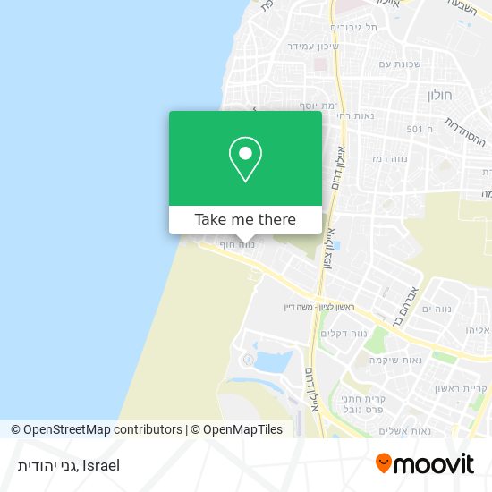 גני יהודית map