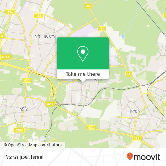 שכון הרצל map