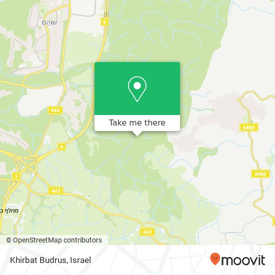 Khirbat Budrus map