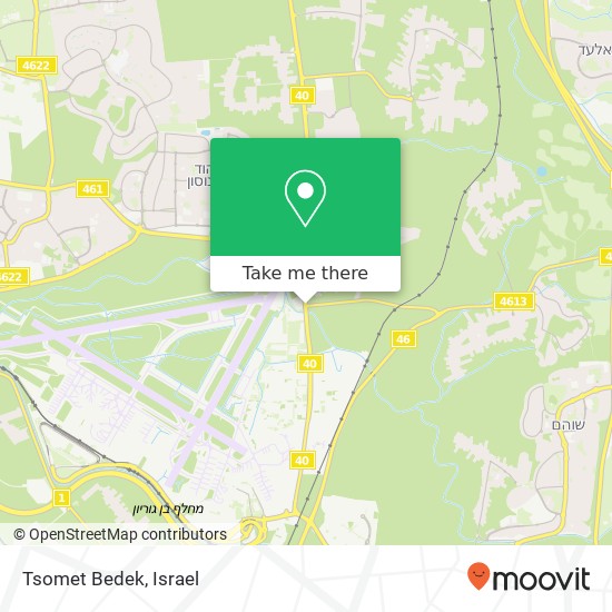 Tsomet Bedek map
