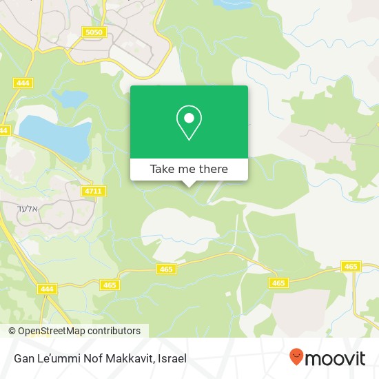 Gan Le’ummi Nof Makkavit map