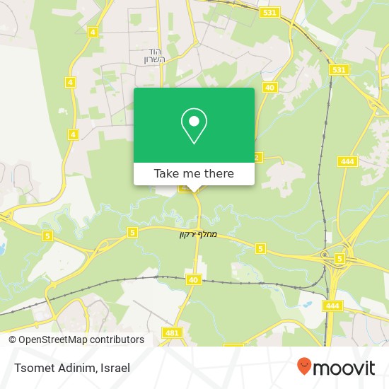 Tsomet Adinim map