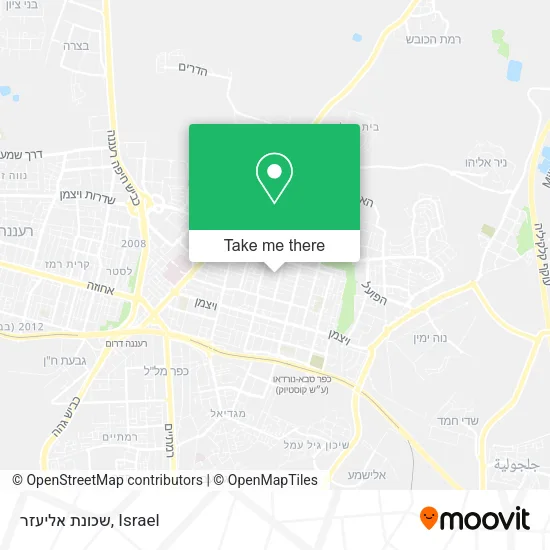 Карта שכונת אליעזר