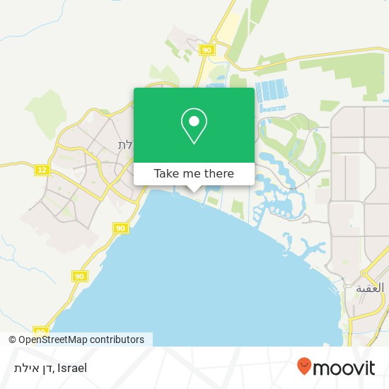 דן אילת map