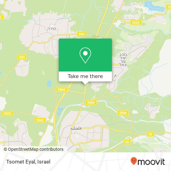 Карта Tsomet Eyal