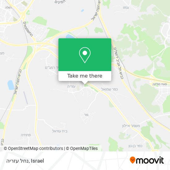 נחל עזריה map