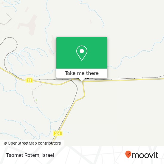 Tsomet Rotem map