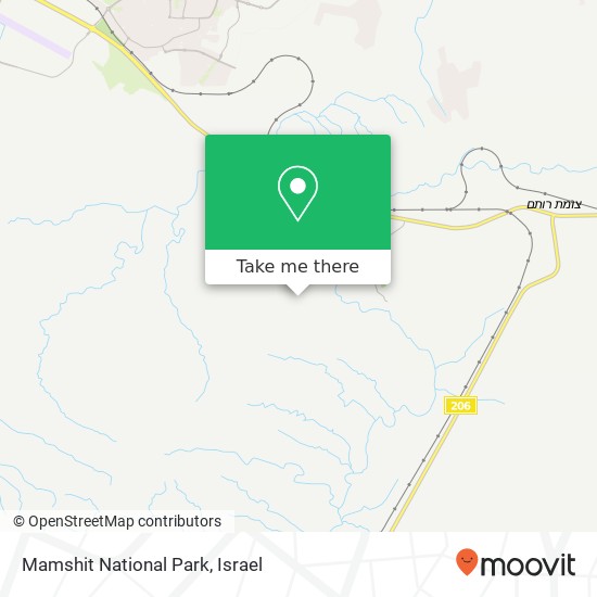 Mamshit National Park map