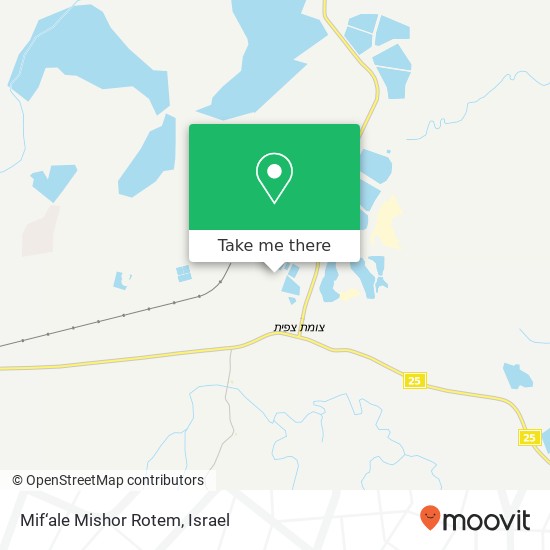 Mif‘ale Mishor Rotem map