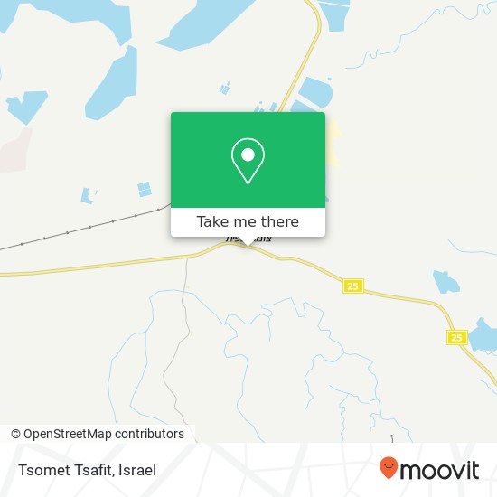 Tsomet Tsafit map