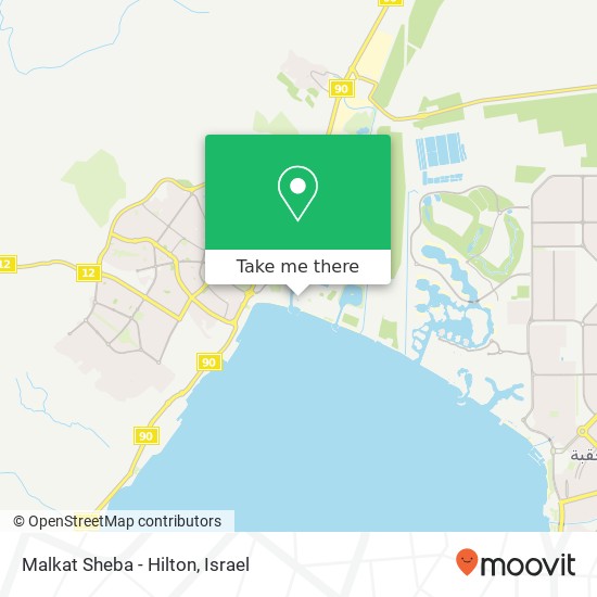Карта Malkat Sheba - Hilton