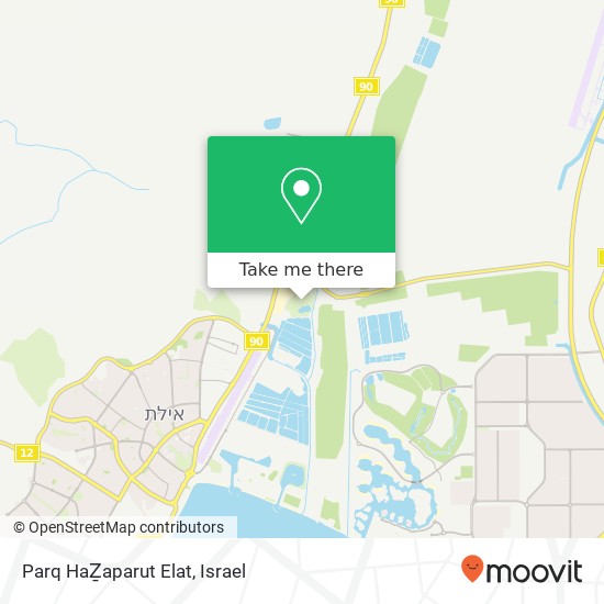 Parq HaẔaparut Elat map