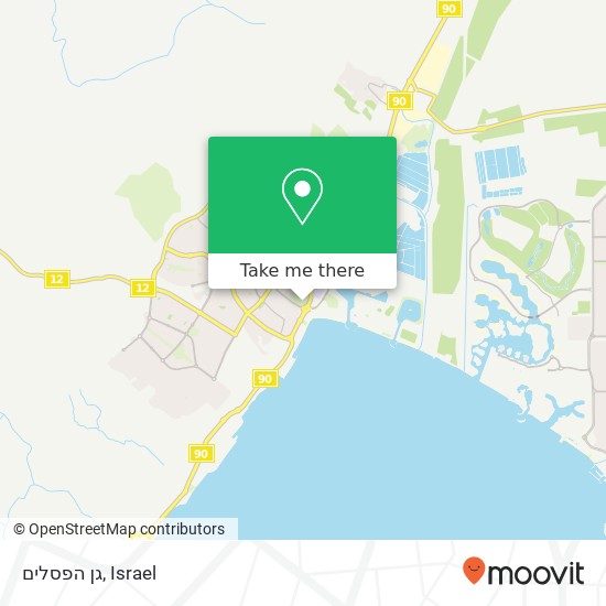 גן הפסלים map