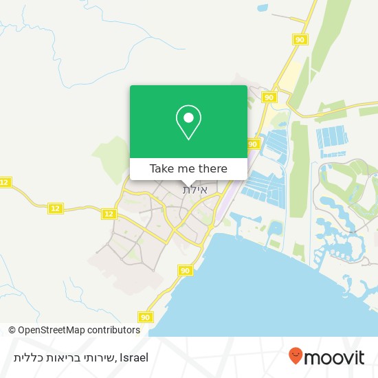 שירותי בריאות כללית map