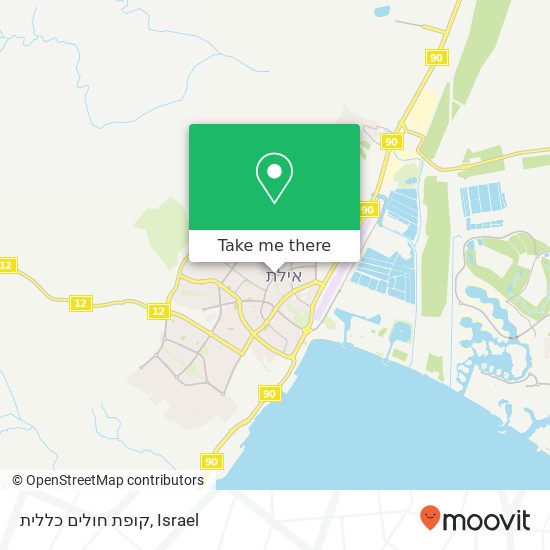 קופת חולים כללית map