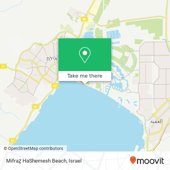 Карта Mifraẕ HaShemesh Beach