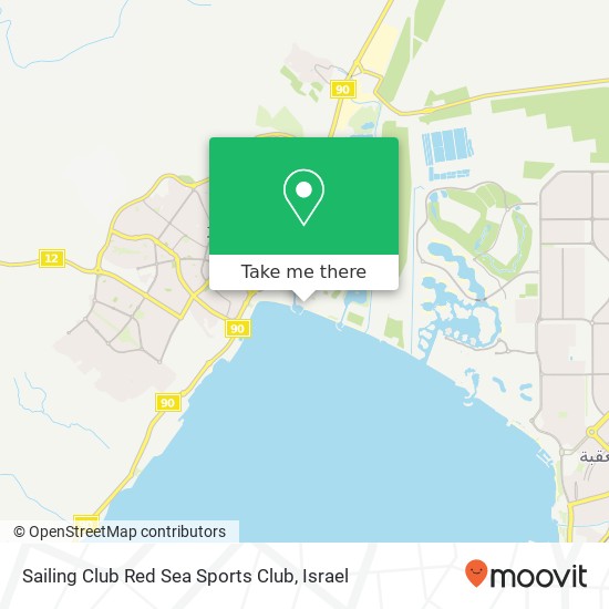 Sailing Club Red Sea Sports Club map