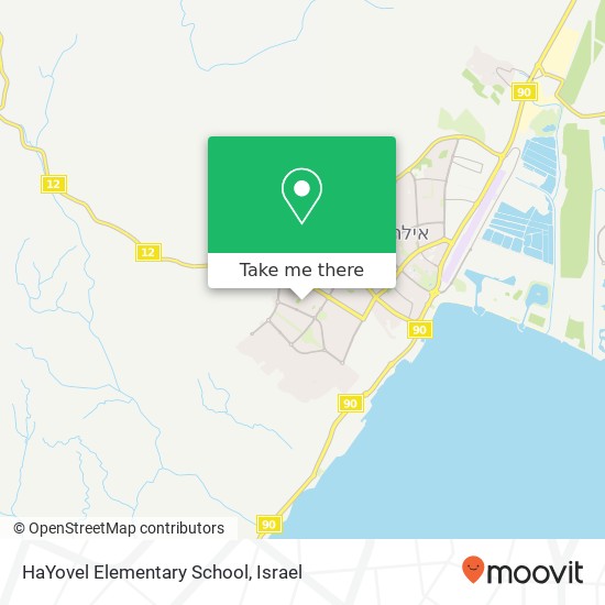 HaYovel Elementary School map