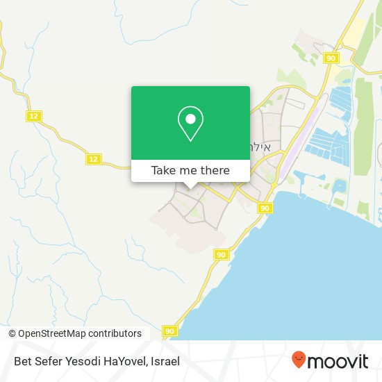 Bet Sefer Yesodi HaYovel map