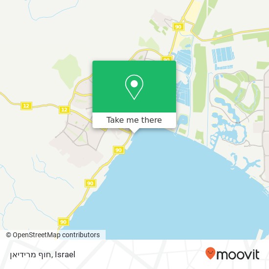 חוף מרידיאן map