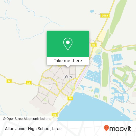 Allon Junior High School map