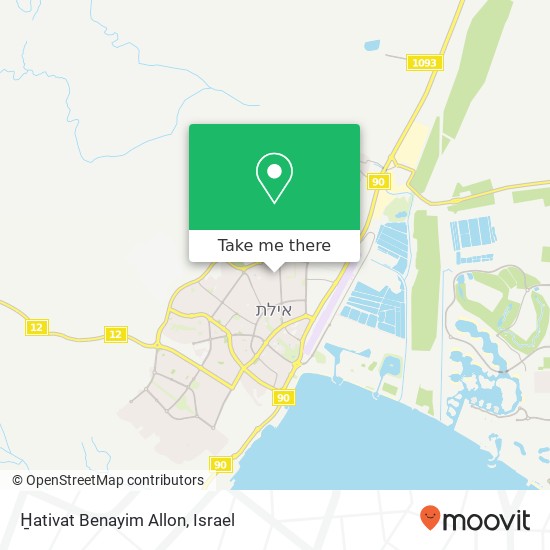 H̱ativat Benayim Allon map