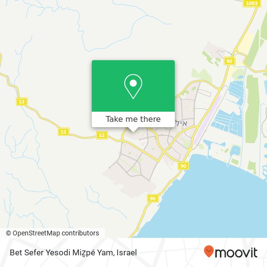 Bet Sefer Yesodi Miẕpé Yam map