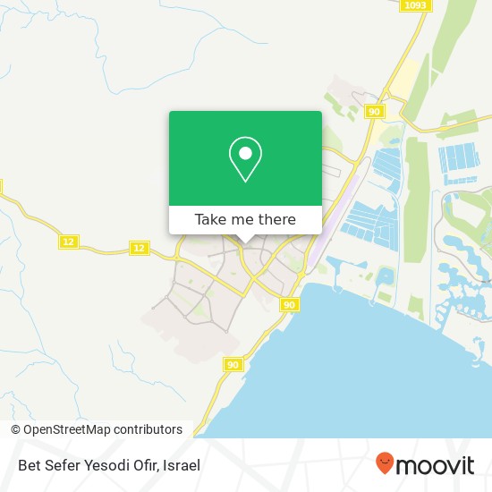 Bet Sefer Yesodi Ofir map