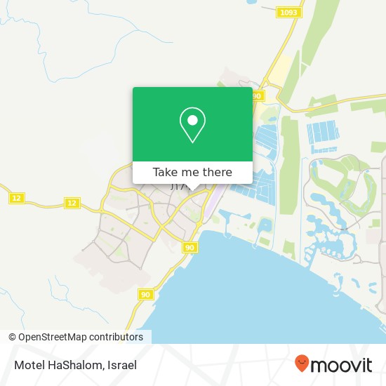 Motel HaShalom map