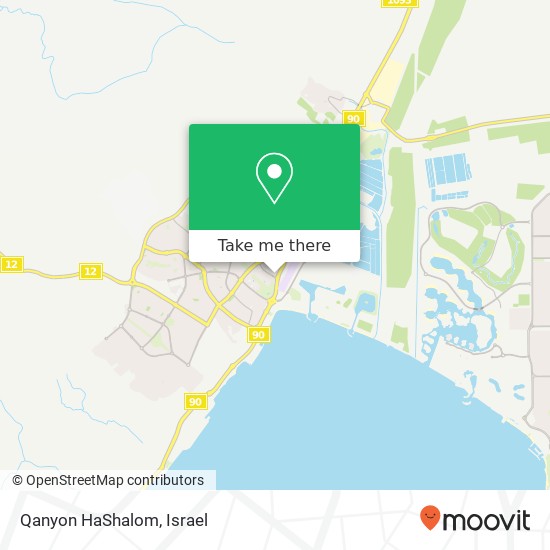 Карта Qanyon HaShalom