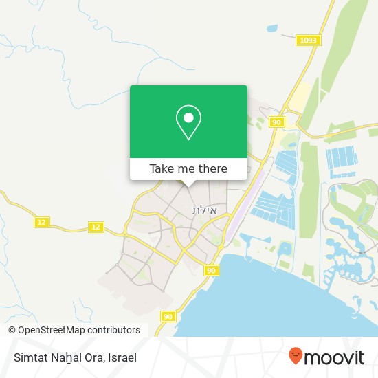 Simtat Naẖal Ora map