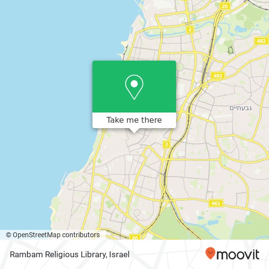 Rambam Religious Library map