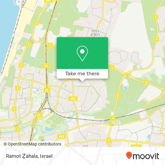 Ramot Ẕahala map