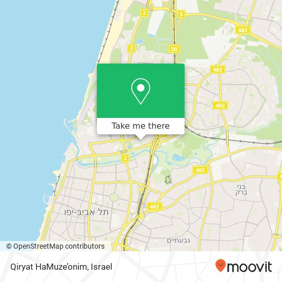 Qiryat HaMuze’onim map