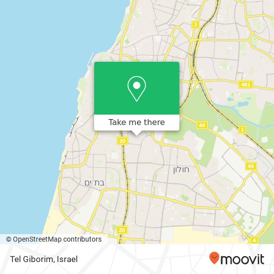 Tel Giborim map