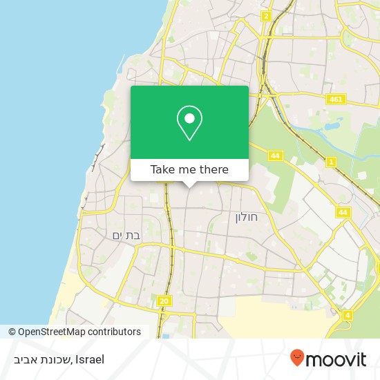 שכונת אביב map