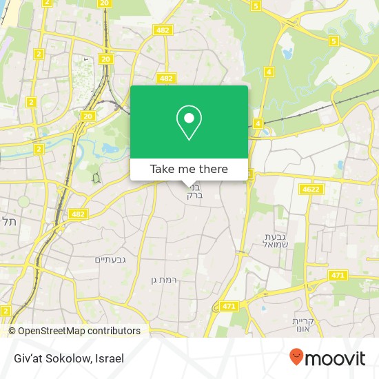 Giv‘at Sokolow map
