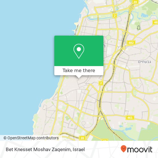 Bet Knesset Moshav Zaqenim map