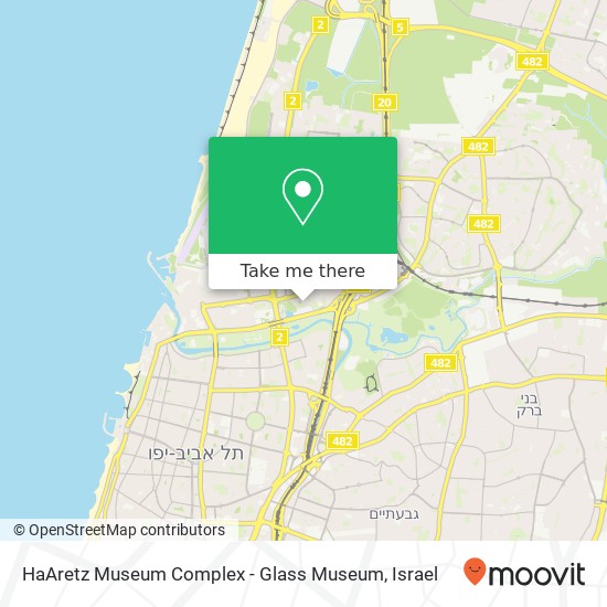 HaAretz Museum Complex - Glass Museum map