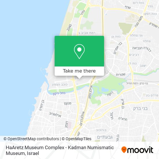 Карта HaAretz Museum Complex - Kadman Numismatic Museum