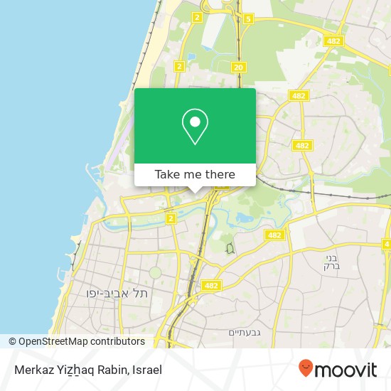 Merkaz Yiẕẖaq Rabin map