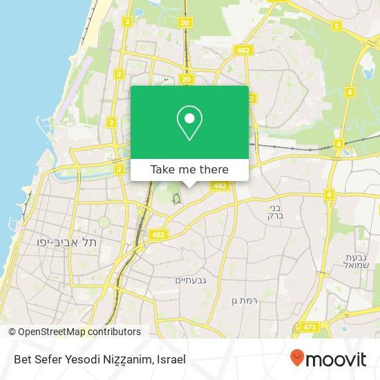 Карта Bet Sefer Yesodi Niẕẕanim