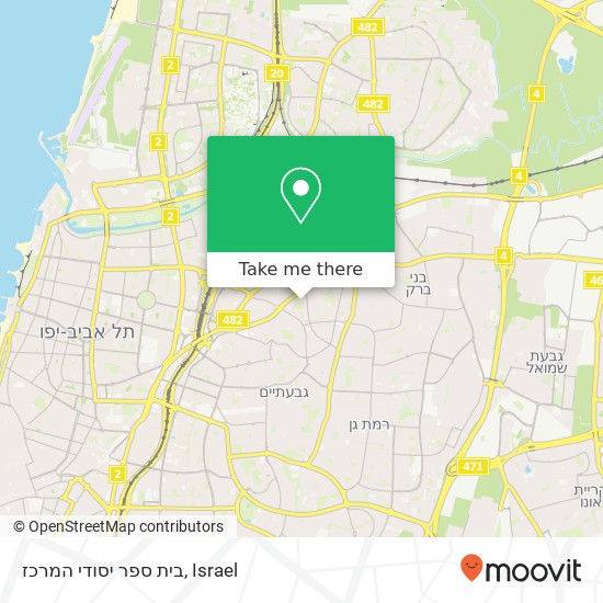 בית ספר יסודי המרכז map