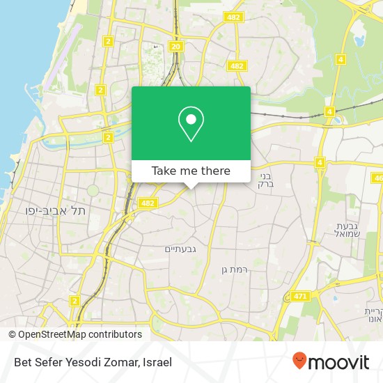 Bet Sefer Yesodi Zomar map