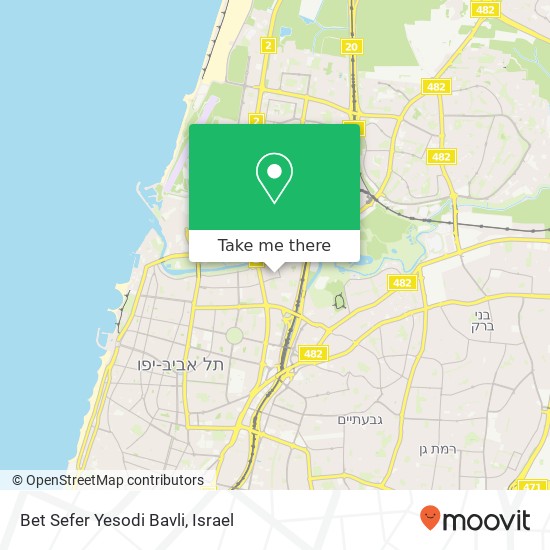 Карта Bet Sefer Yesodi Bavli