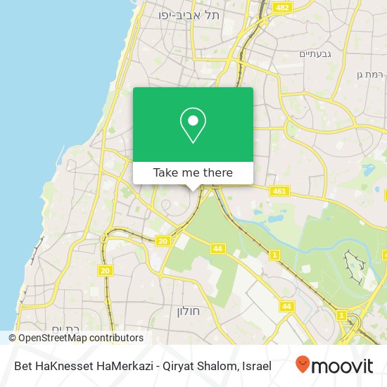Bet HaKnesset HaMerkazi - Qiryat Shalom map