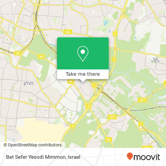 Bet Sefer Yesodi Mimmon map