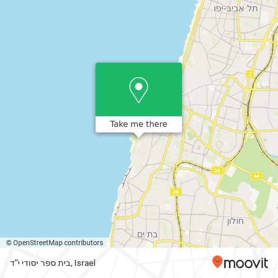 בית ספר יסודי י’’ד map