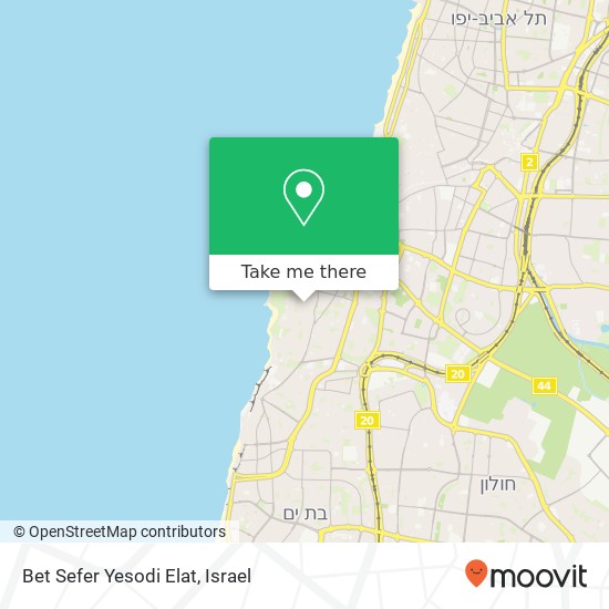 Карта Bet Sefer Yesodi Elat