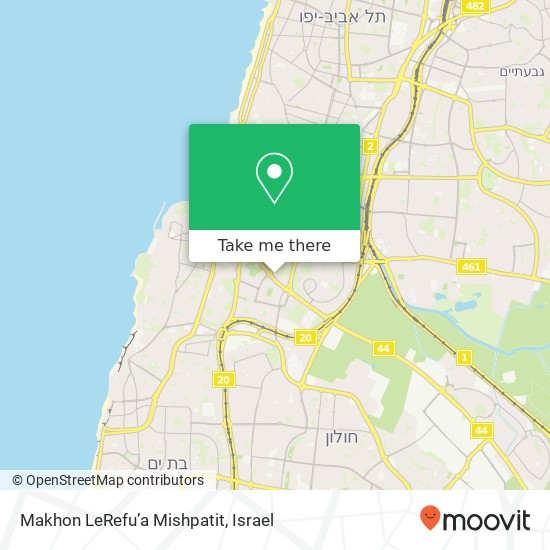 Makhon LeRefu’a Mishpatit map